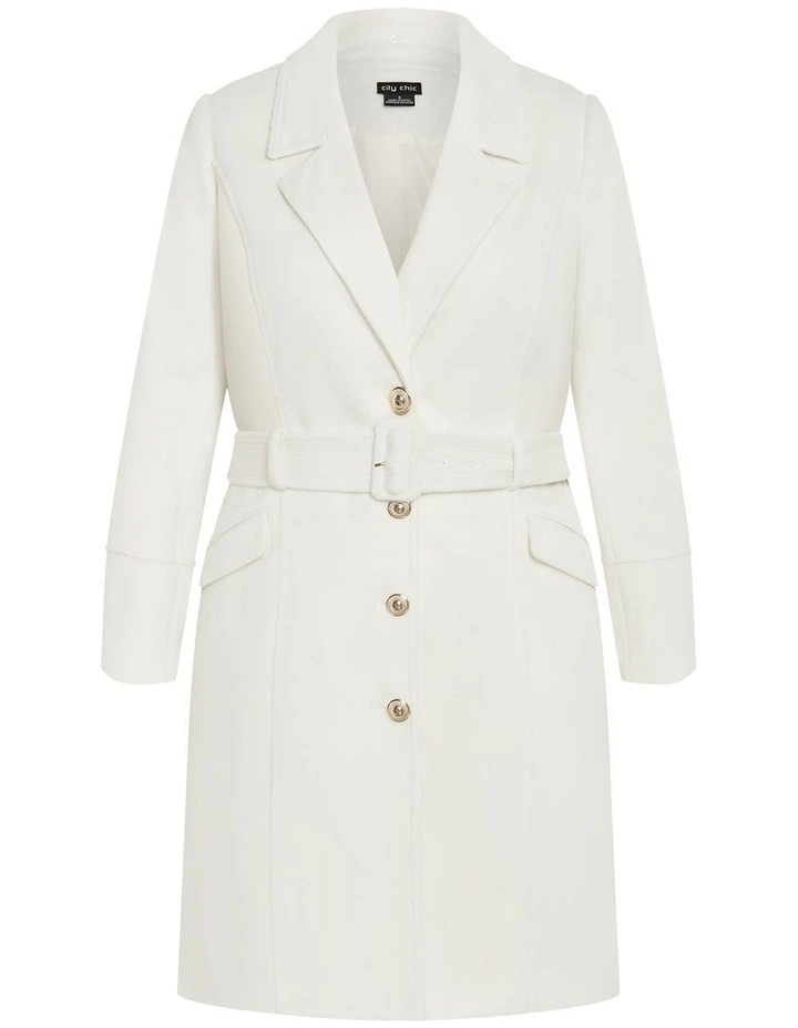 Selena Coat in Cream image 4