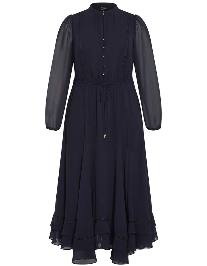 Yasmin Maxi Dress in Navy image 3