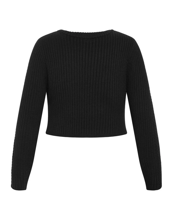 Baylee Jumper in Black image 7