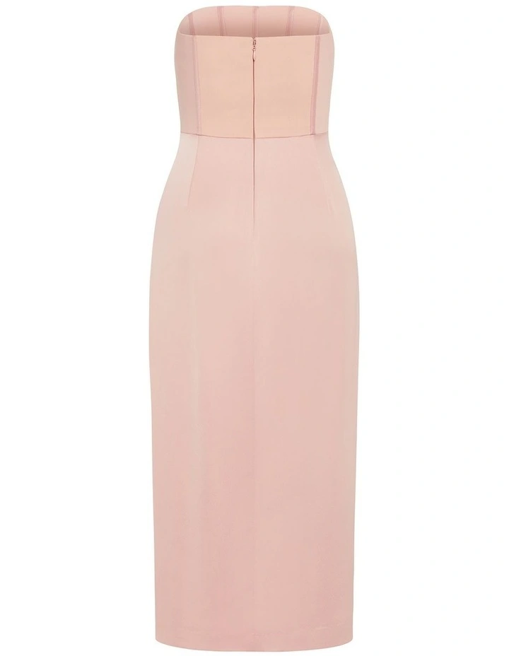 Leyla Strapless Maxi Dress in Ballet Pink image 4