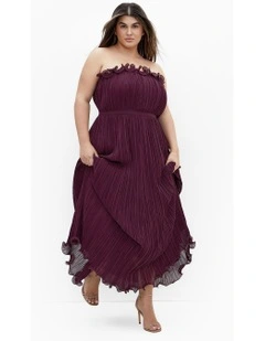 Opulent Maxi Dress in Wine