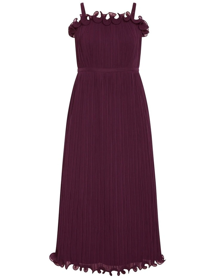 Opulent Maxi Dress in Wine image 5