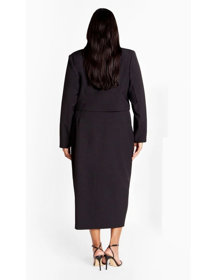 Karter Crop Jacket in Black image 2
