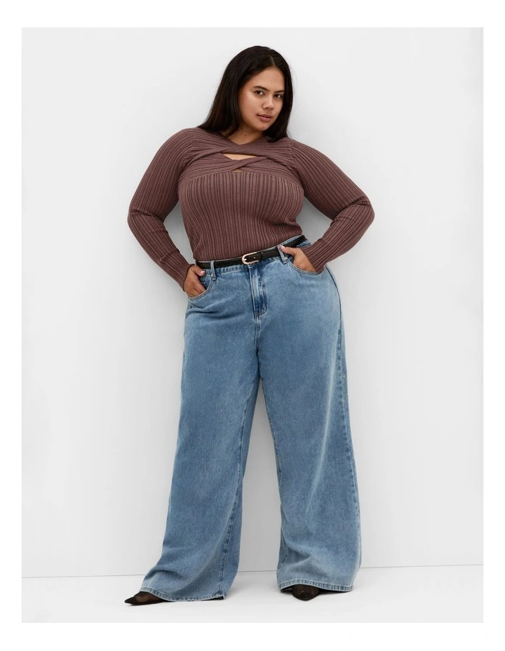 Kaleigh Knit Jumper in Ameretto image 1