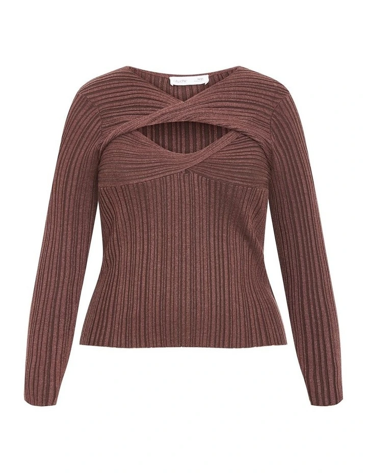 Kaleigh Knit Jumper in Ameretto image 3