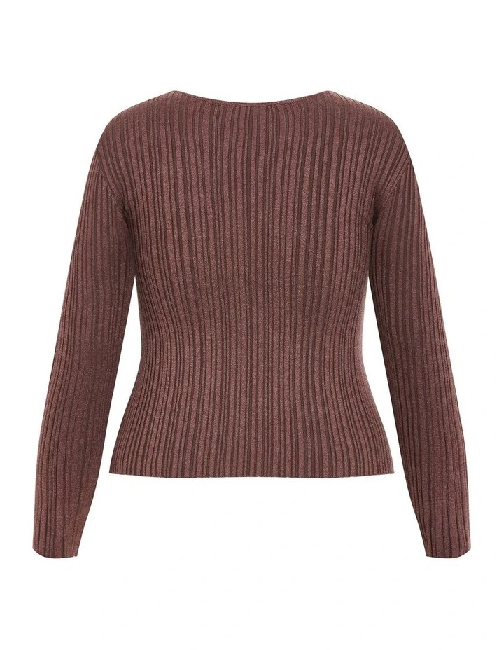 Kaleigh Knit Jumper in Ameretto image 4
