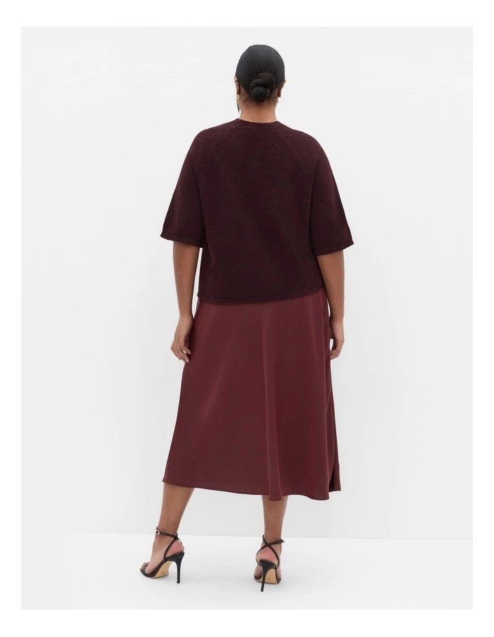 Miranda Midi Skirt in Choc Cherry image 2