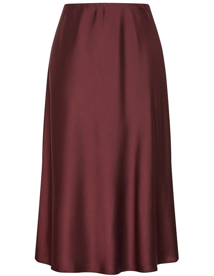 Miranda Midi Skirt in Choc Cherry image 3