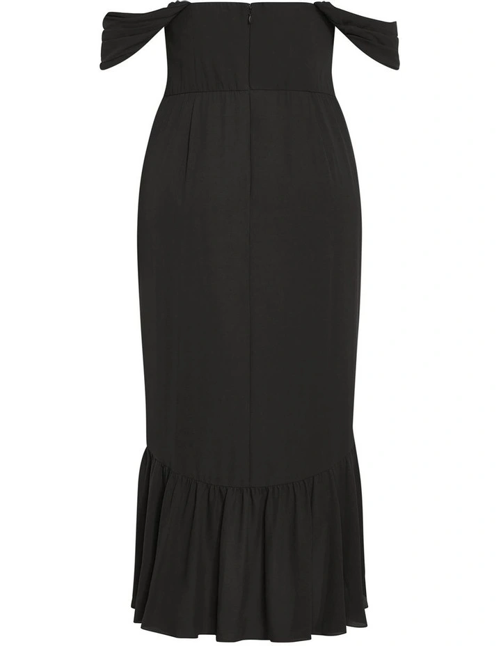 Rosabella Off Shoulder Maxi Dress in Black image 4
