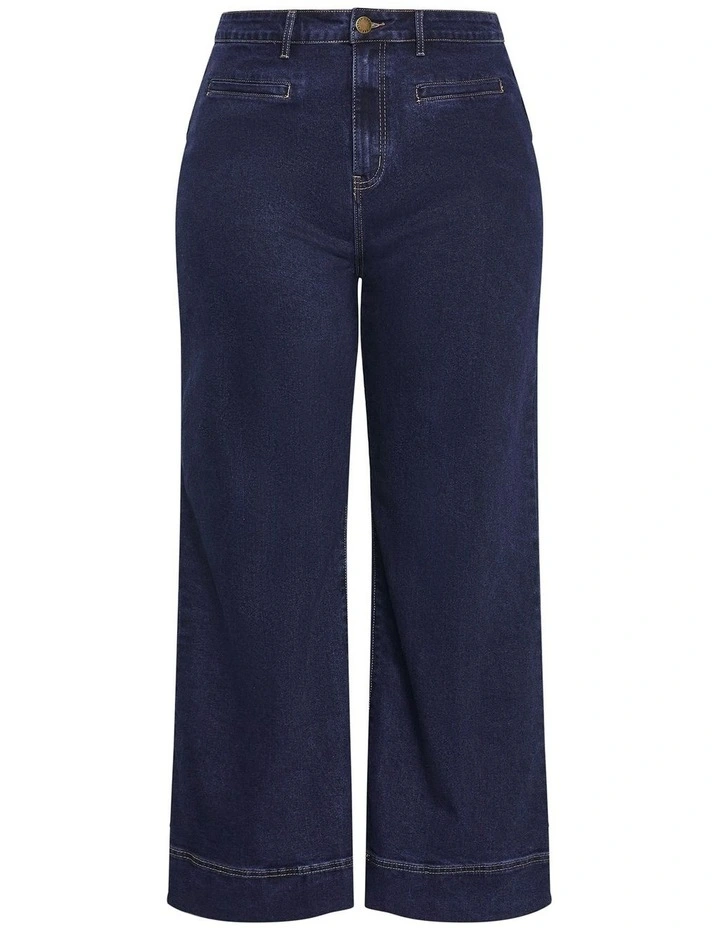 Harley Fit Victoria Wide Leg Jeans in Dark Wash image 3