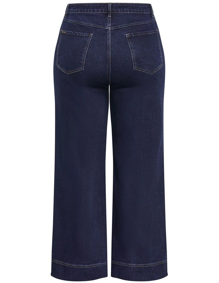 Harley Fit Victoria Wide Leg Jeans in Dark Wash image 4