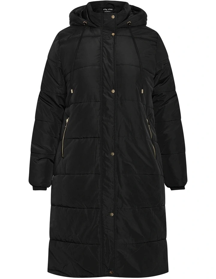 Darcy Puffer Jacket in Black image 3