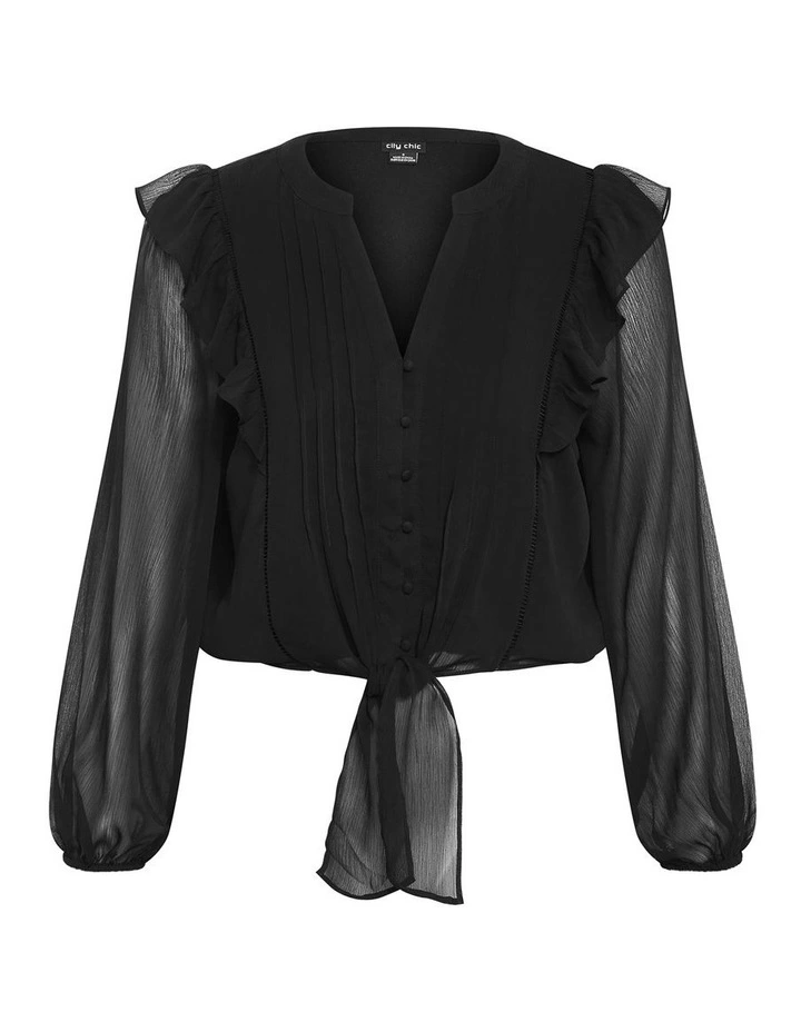 Melina Shirt in Black image 3