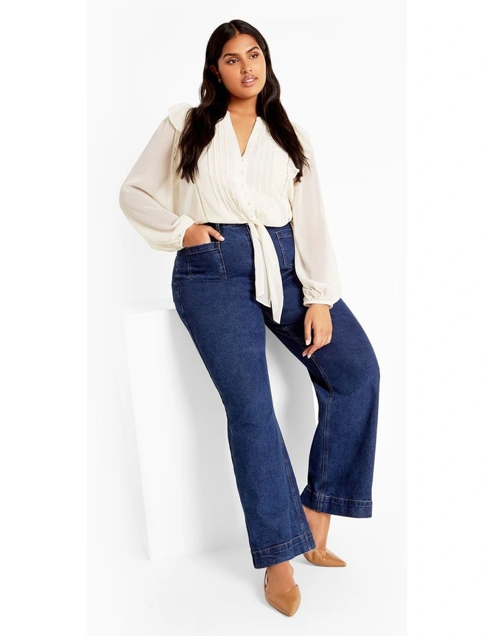 Melina Shirt in Ivory image 1