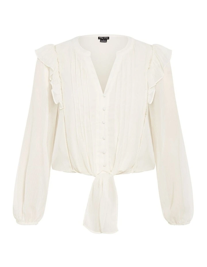 Melina Shirt in Ivory image 3