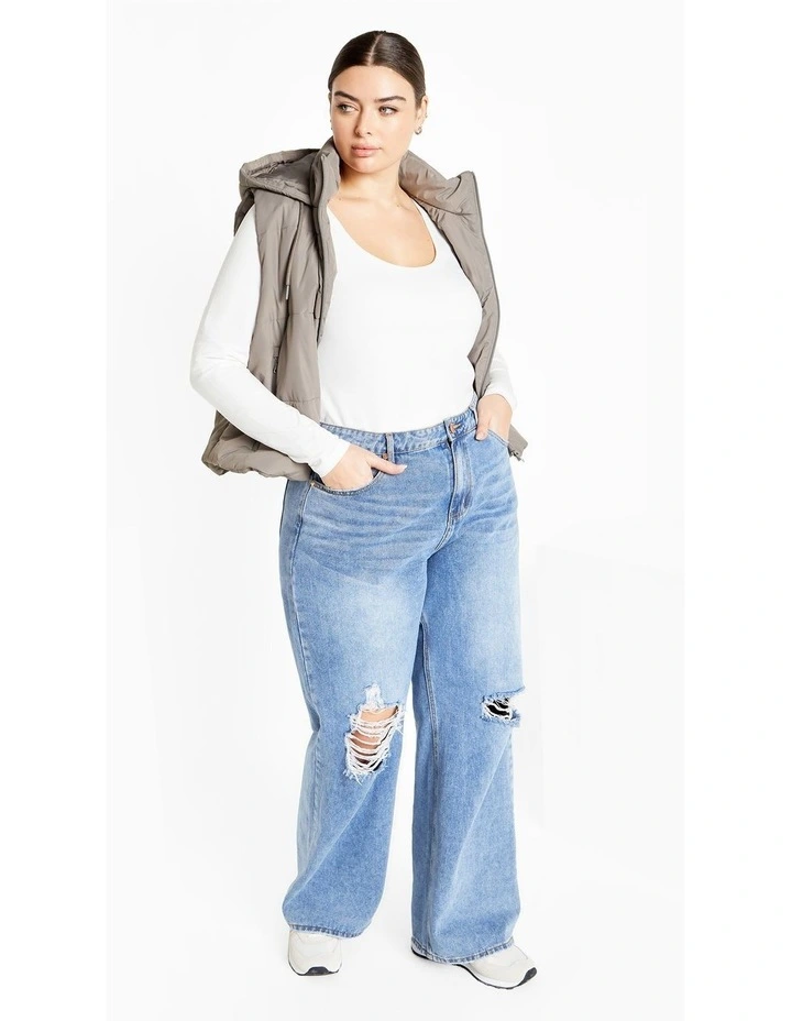 Liz Scoop Top in White image 3