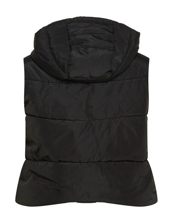 Ava Puffer Vest in Black image 4