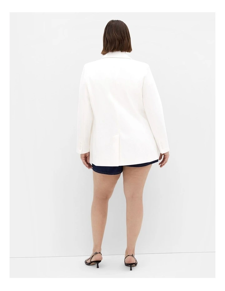 Galactic Ponte Blazer in Cream image 2