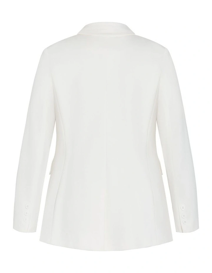 Galactic Ponte Blazer in Cream image 4