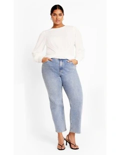 Amira Twist Top in Ivory