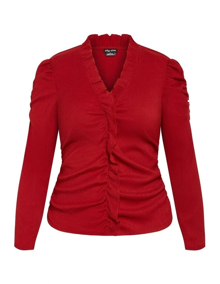 Anika Top in Bordeaux image 3