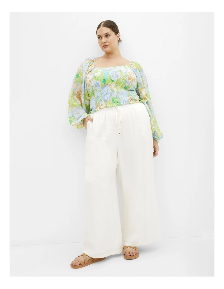 Emmie Print Top in Blue Print image 1