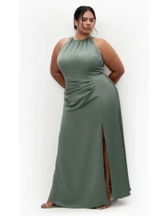 Celina Halter Maxi Dress in Sage