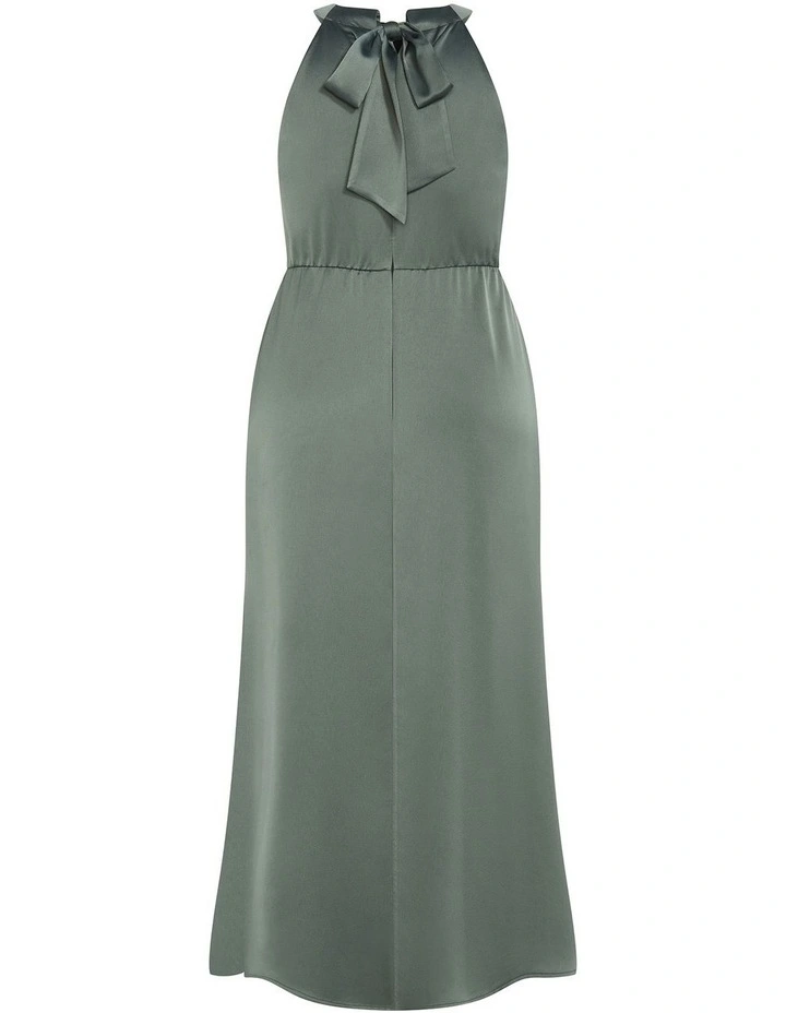 Celina Halter Maxi Dress in Sage image 4
