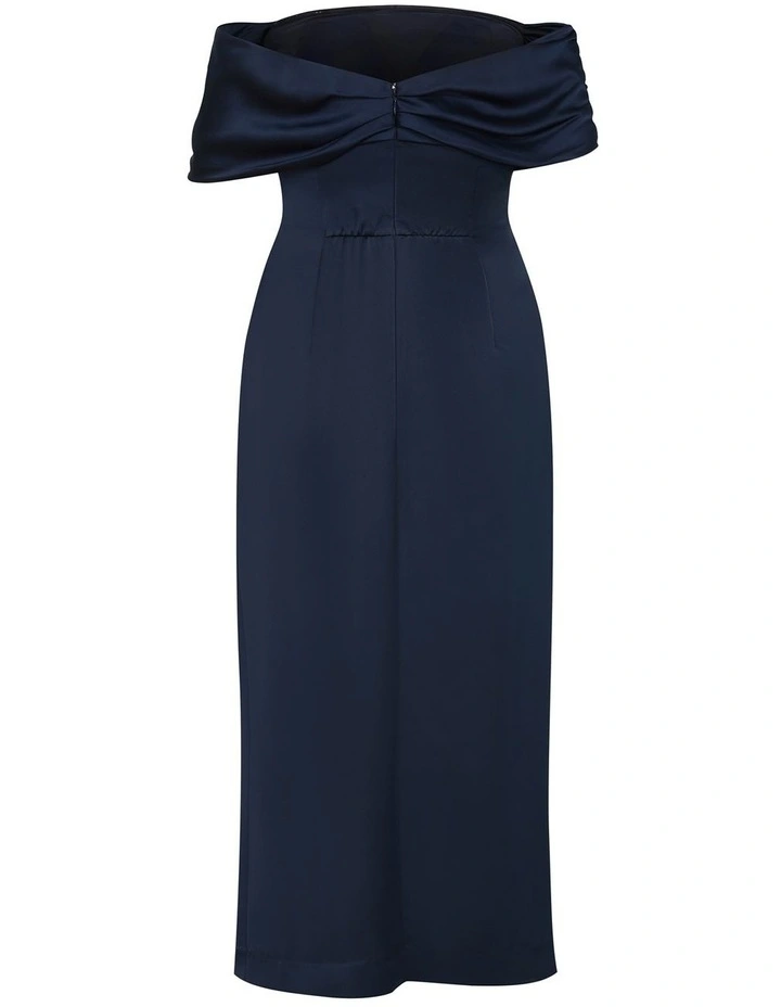Paloma Off Shoulder Maxi Dress in Navy image 4