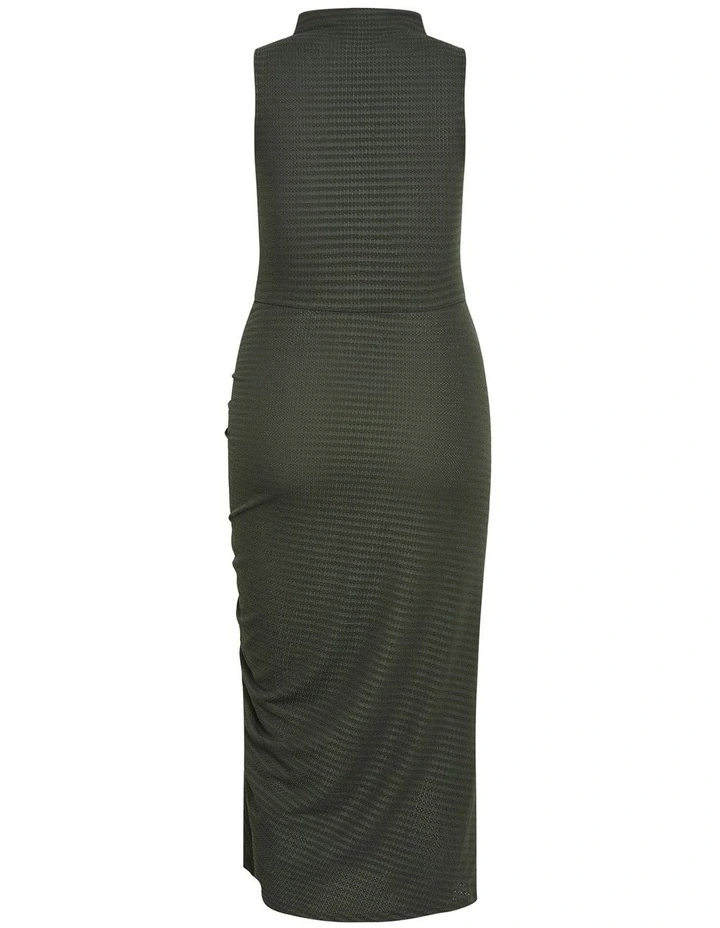 Bria Dress in Military image 4