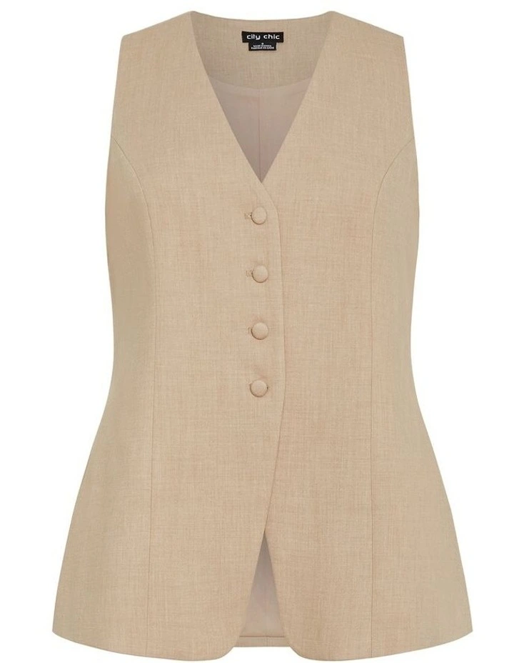 Tori Vest in taupe image 3