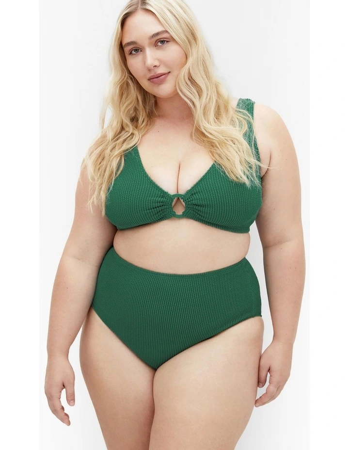 Avalon Hi Waist Bikini Brief in Green image 1