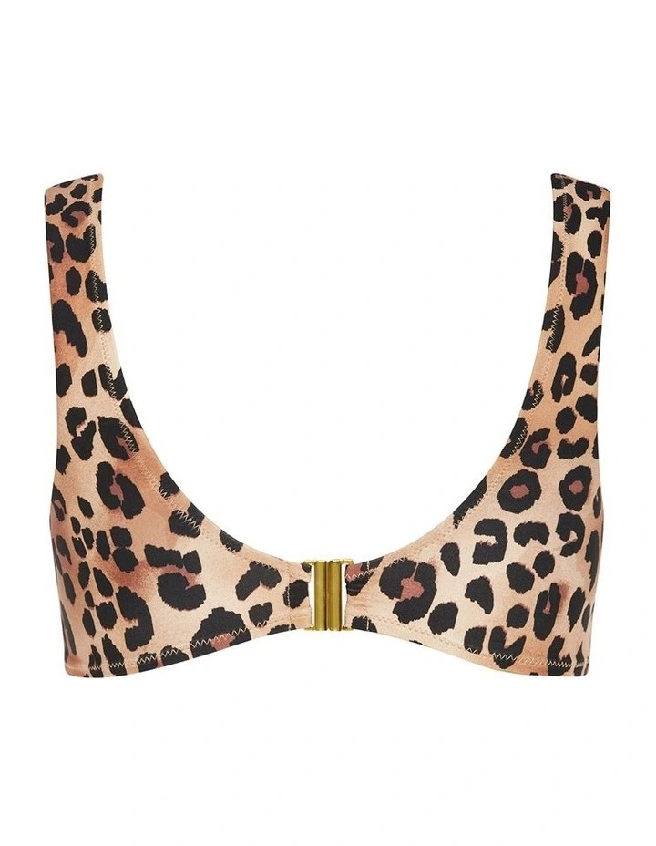 Vigo Print Underwire Bikini Top in Multi image 4