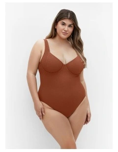 Corfu Underwire One Piece in Cinnamon
