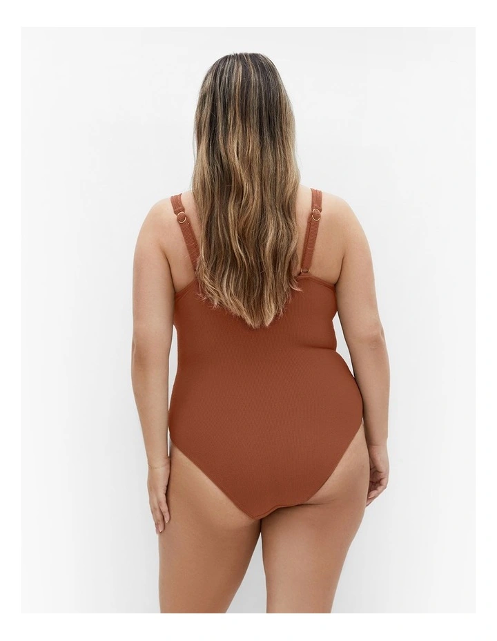 Corfu Underwire One Piece in Cinnamon image 2