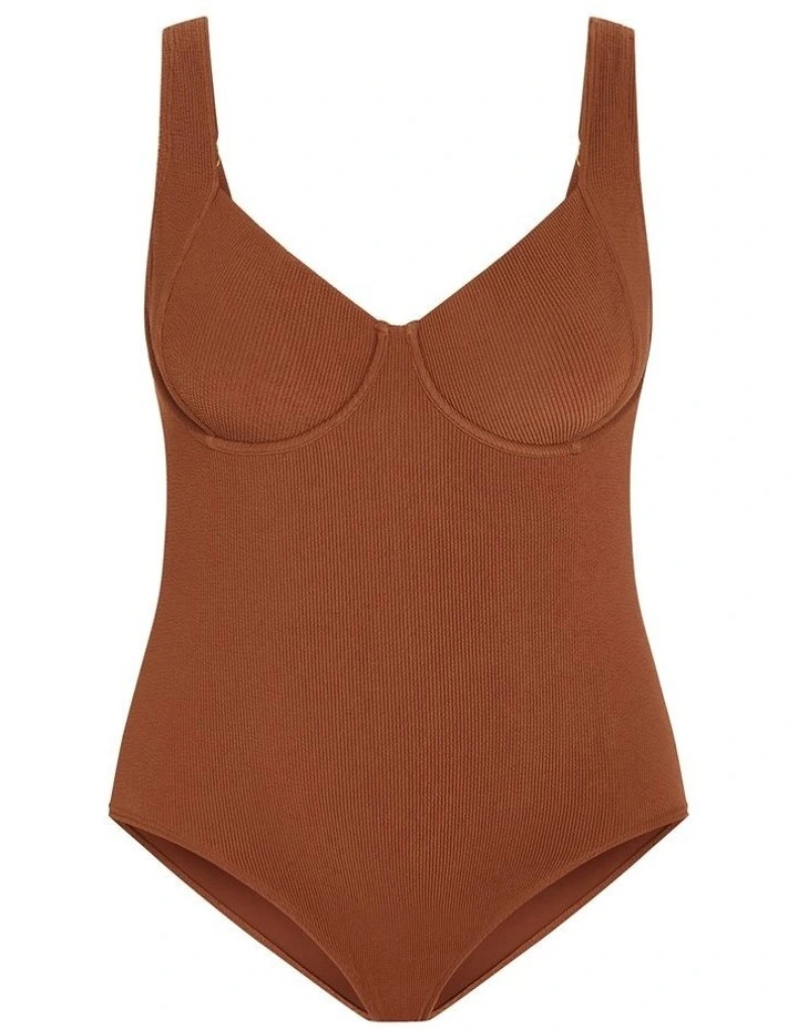 Corfu Underwire One Piece in Cinnamon image 4