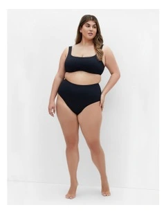 Vigo Hi Waist Bikini Brief in Black