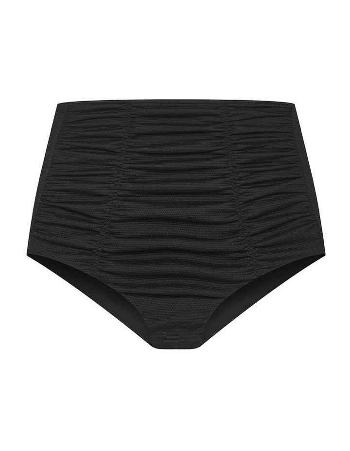 Sardina Hi Waist Bikini Brief in Black image 3