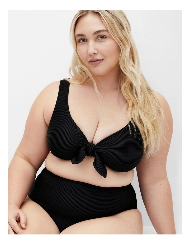 Valencia Underwire Bikini Top in Black image 1
