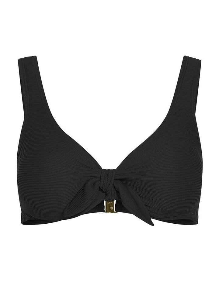 Valencia Underwire Bikini Top in Black image 3