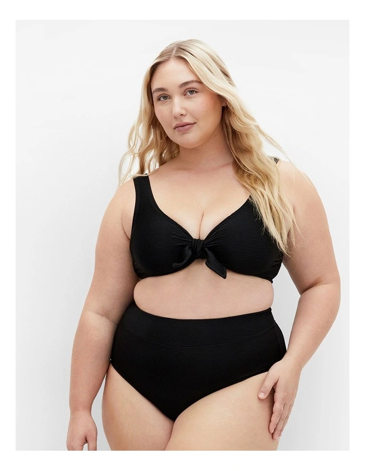 Valencia Hi Waist Bikini in Black image 1