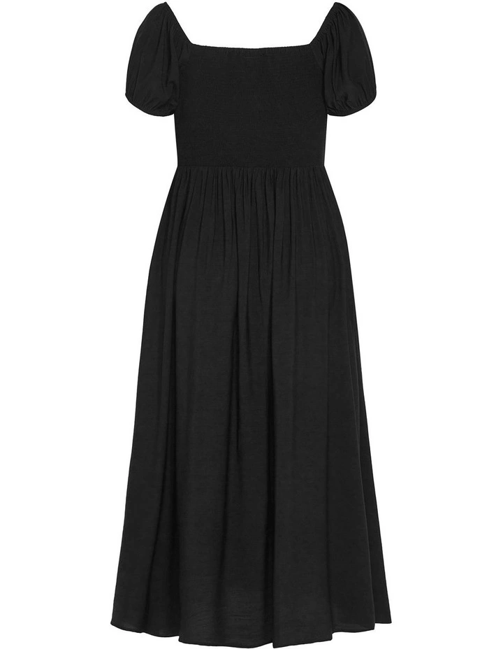 Abbigail Split Maxi Dress in Black image 5
