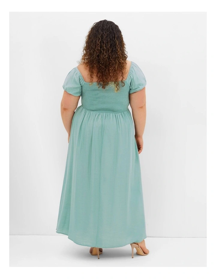 Abbigail Split Maxi Dress in Sage image 2