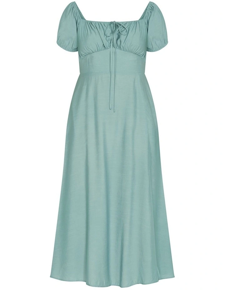 Abbigail Split Maxi Dress in Sage image 3