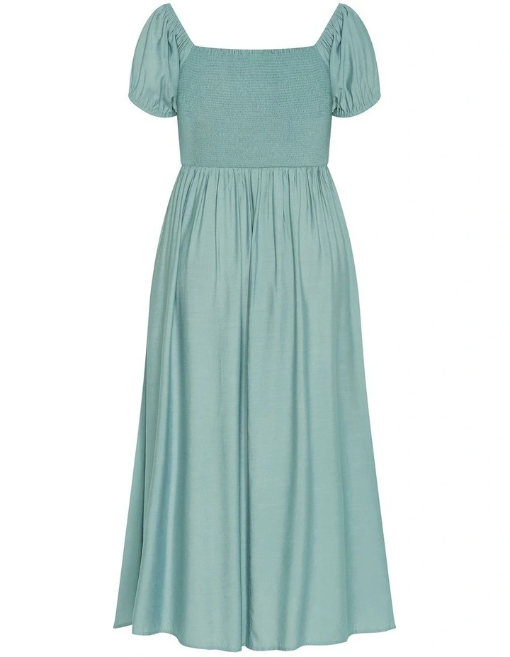 Abbigail Split Maxi Dress in Sage image 4