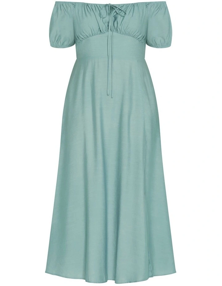 Abbigail Split Maxi Dress in Sage image 5