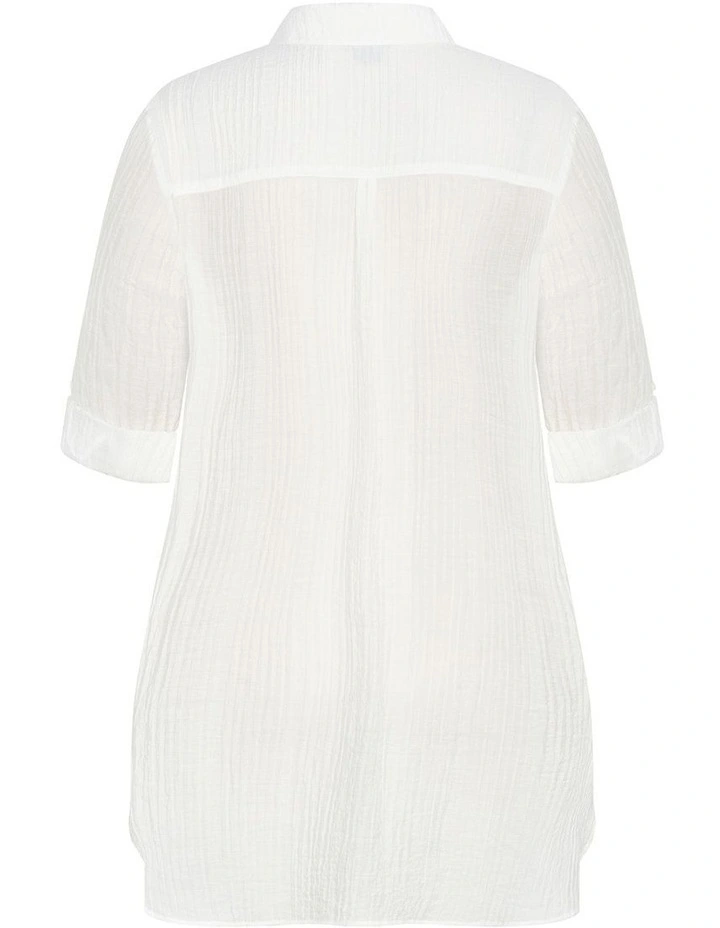 Maci Shirt in Ivory image 5