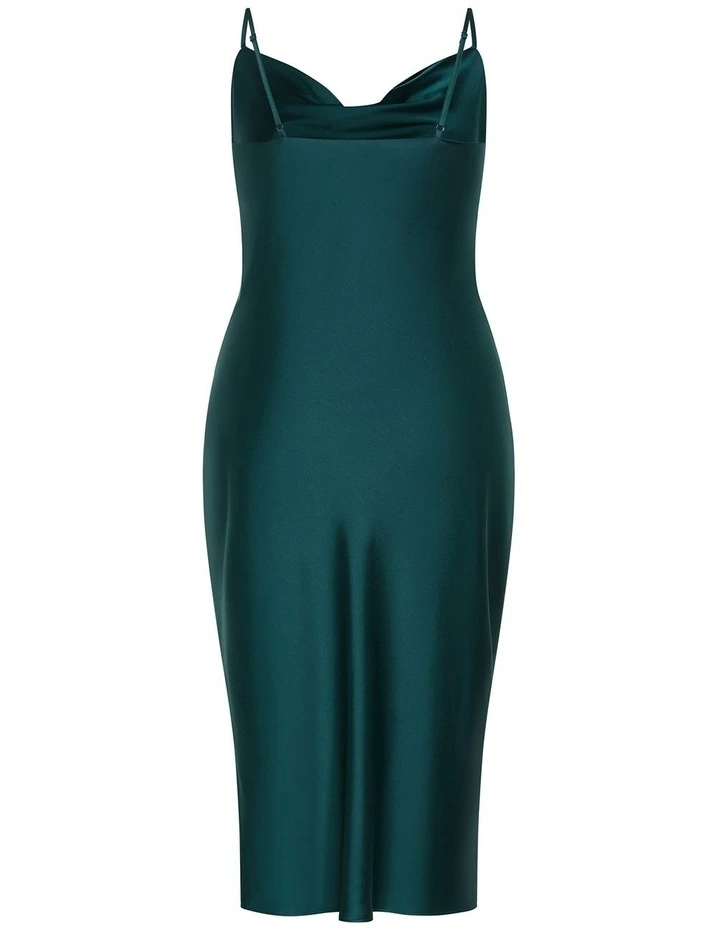Adelina Dress in Emerald image 4