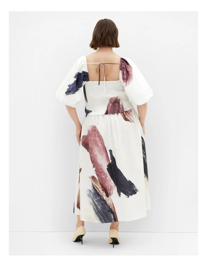 Amari Geo Top in White image 2