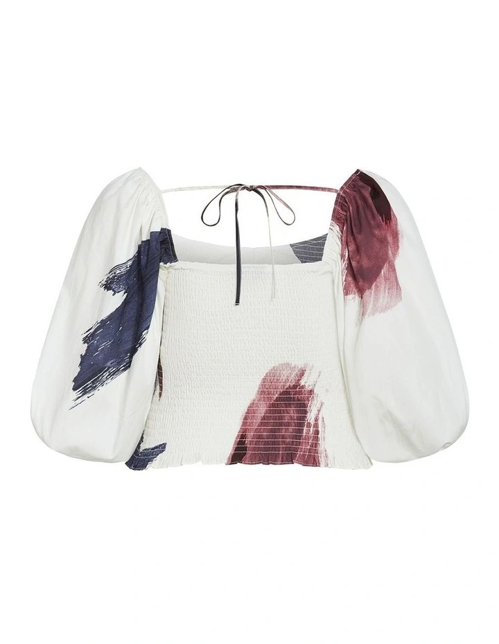 Amari Geo Top in White image 4